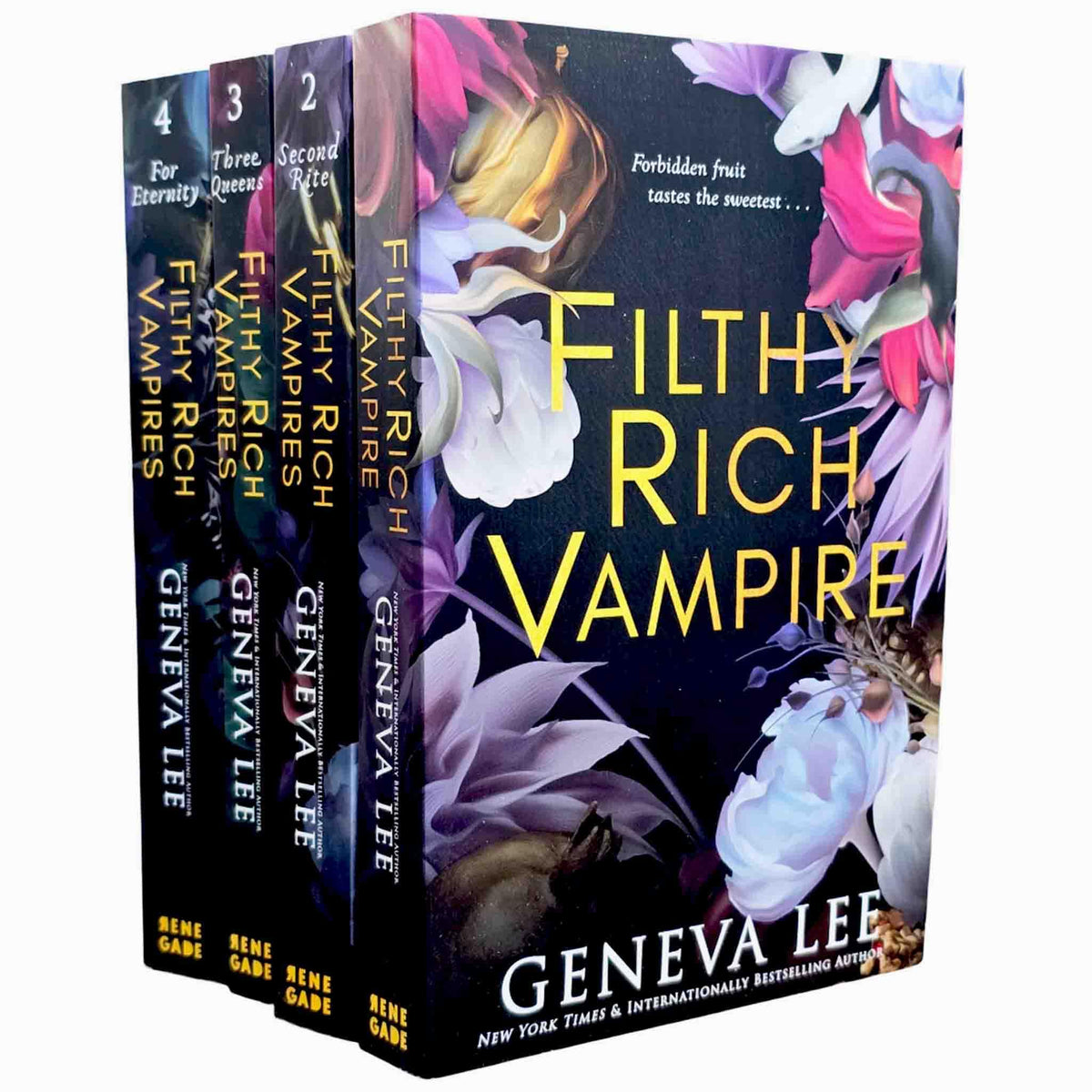 Filthy Rich Vampires Series By Geneva Lee 4 Books Collection Set (Filthy Rich Vampire, Second Rite, Three Queens & For Eternity)