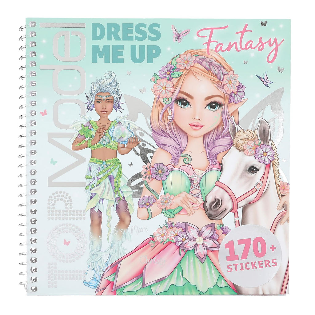 Depesche 13805 TOPModel Dress Me Up Sticker Book Fantasy with 24 Pages Fantastic Model Motifs to Design Yourself Includes 11 Sticker Sheets