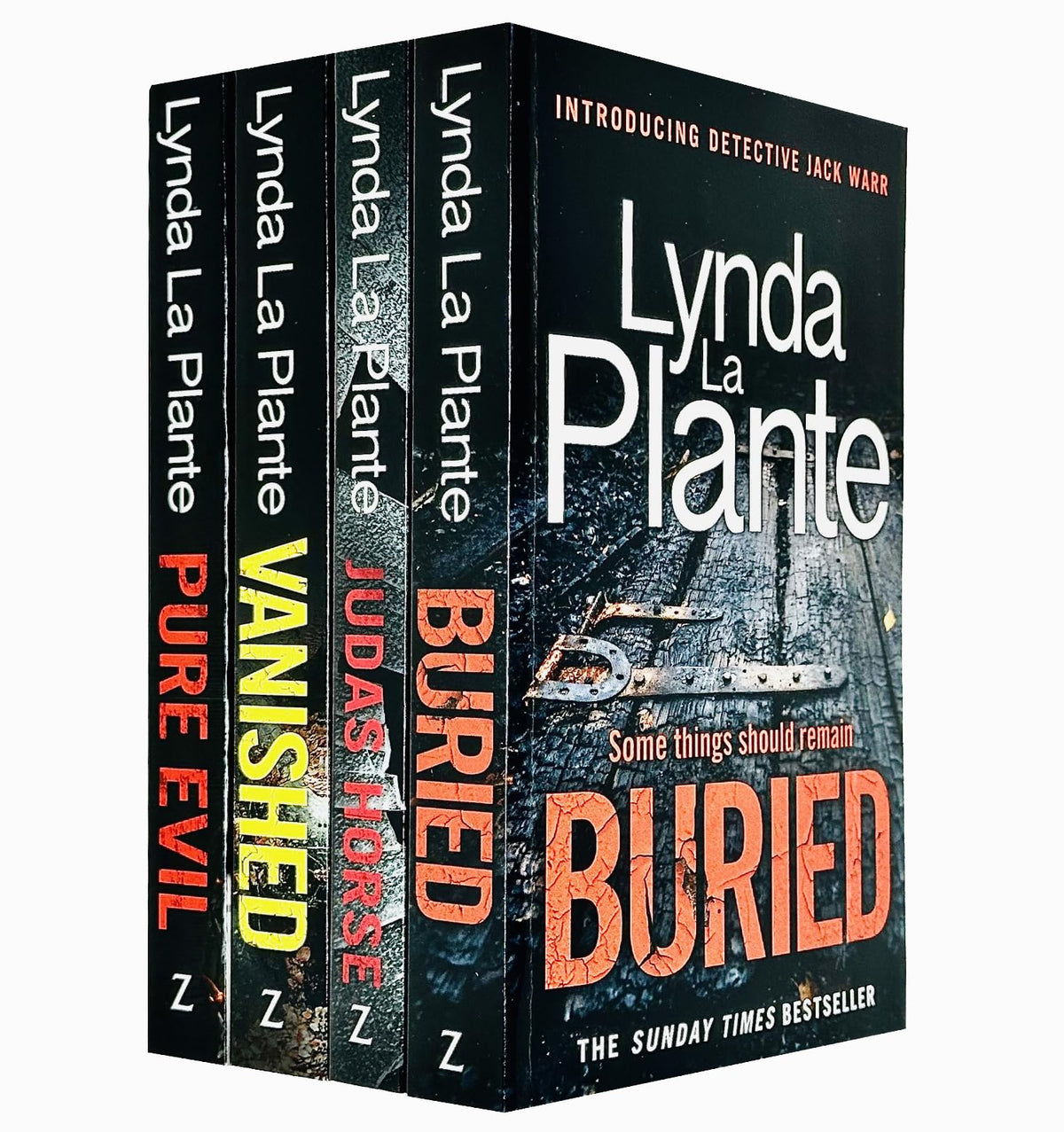 Detective Jack Warr Series & Pure Evil 4 Books Collection Set By Lynda La Plante(Buried, Judas Horse, Vanished & Pure Evil)