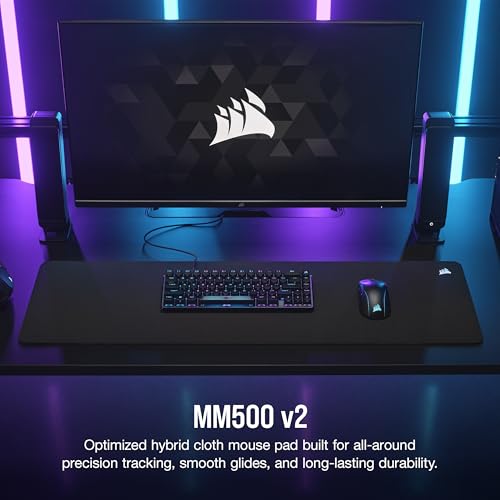 Corsair MM500 v2 Hybrid Cloth Gaming Mouse Pad