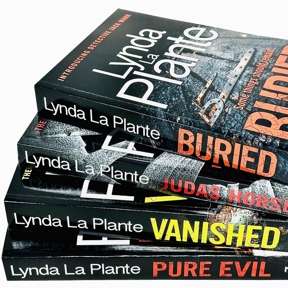 Detective Jack Warr Series & Pure Evil 4 Books Collection Set By Lynda La Plante(Buried, Judas Horse, Vanished & Pure Evil)