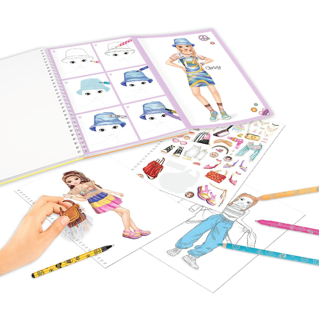 Depesche TOPModel Colouring Book Set