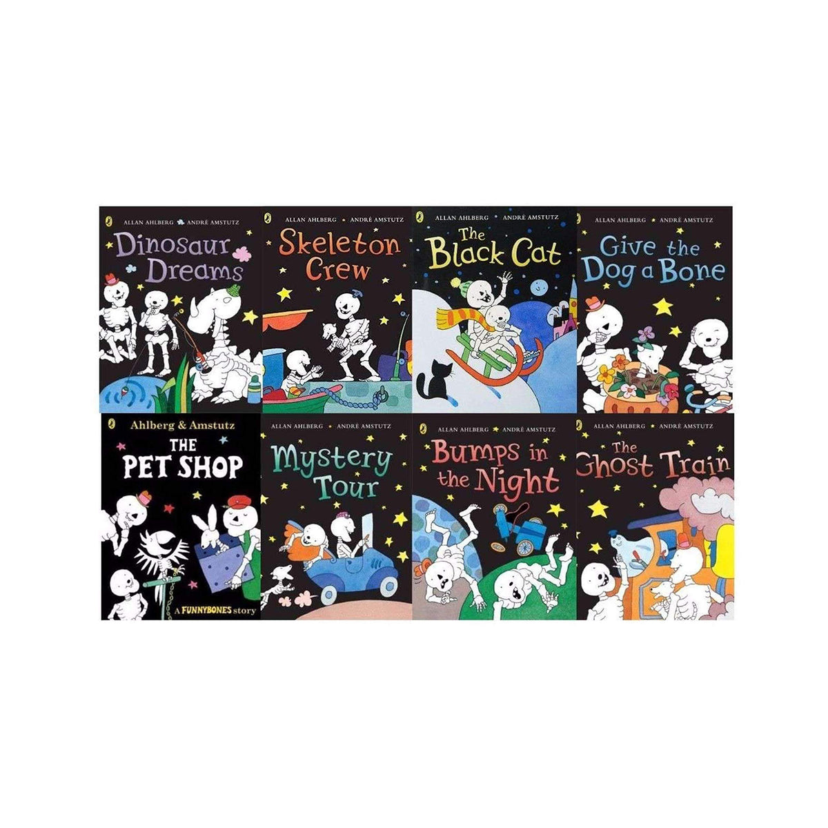 Funny Bones 8 Books Set Collection By Janet and Allan Ahlberg