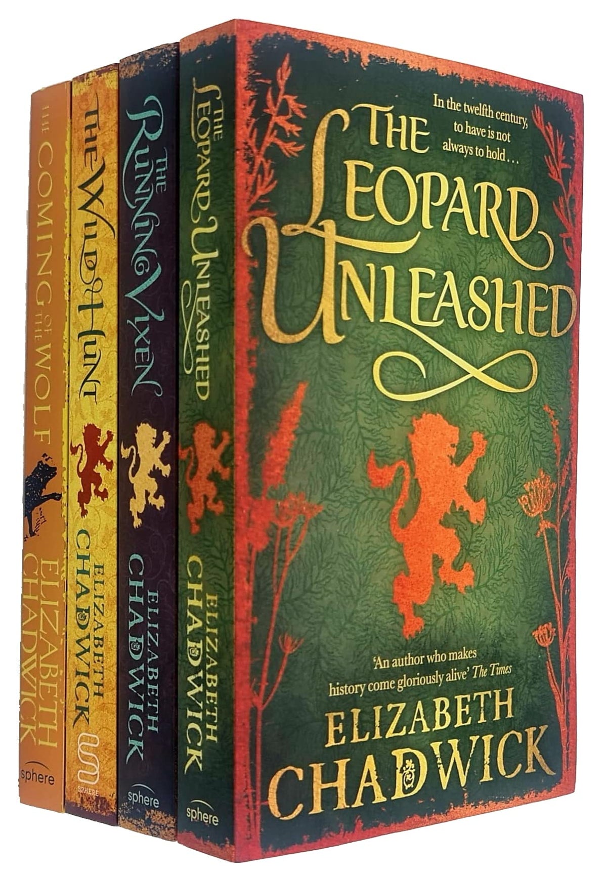 The Wild Hunt Series Books 1 - 4 Collection Set By Elizabeth Chadwick (The Wild Hunt, The Running Vixen, The Coming of the Wolf & The Leopard Unleashed)
