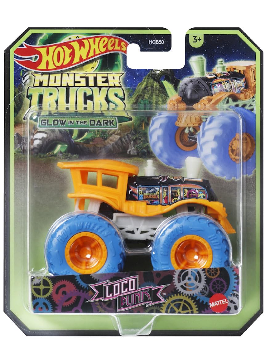 Hot Wheels Monster Trucks - (Glow in the Dark Loco Punk JFX20)