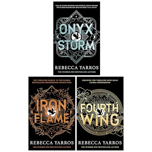 The Empyrean Series Collection 3 Books Set By Rebecca Yarros (Fourth Wing, Iron Flame & Onyx Storm)