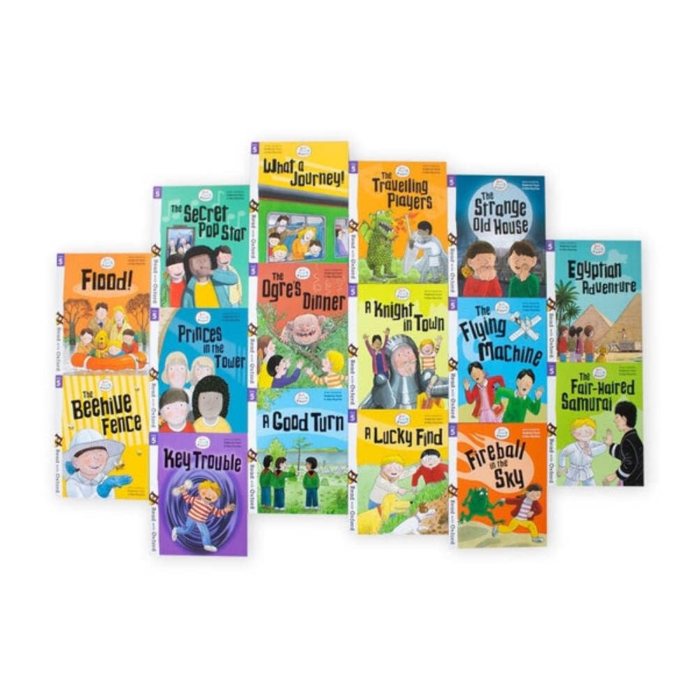 Biff, Chip and Kipper Stage 5 Read with Oxford: 6+: 16 Books Collection Set