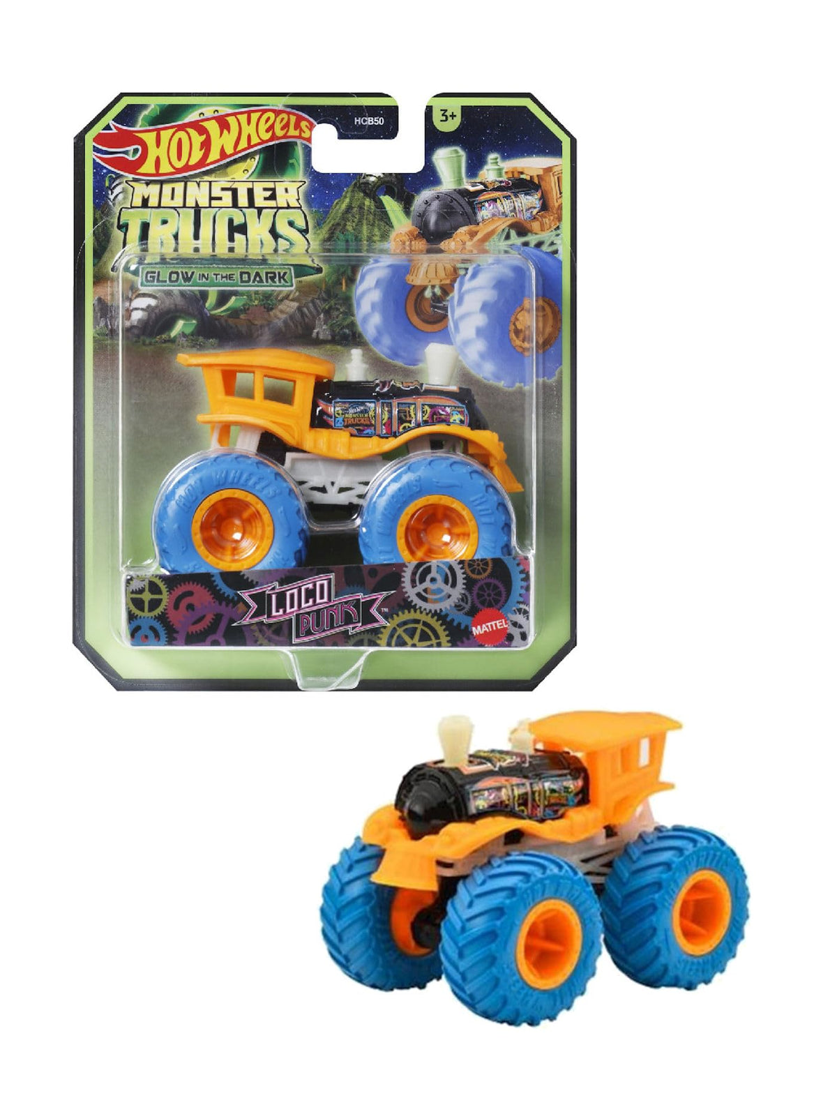 Hot Wheels Monster Trucks - (Glow in the Dark Loco Punk JFX20)