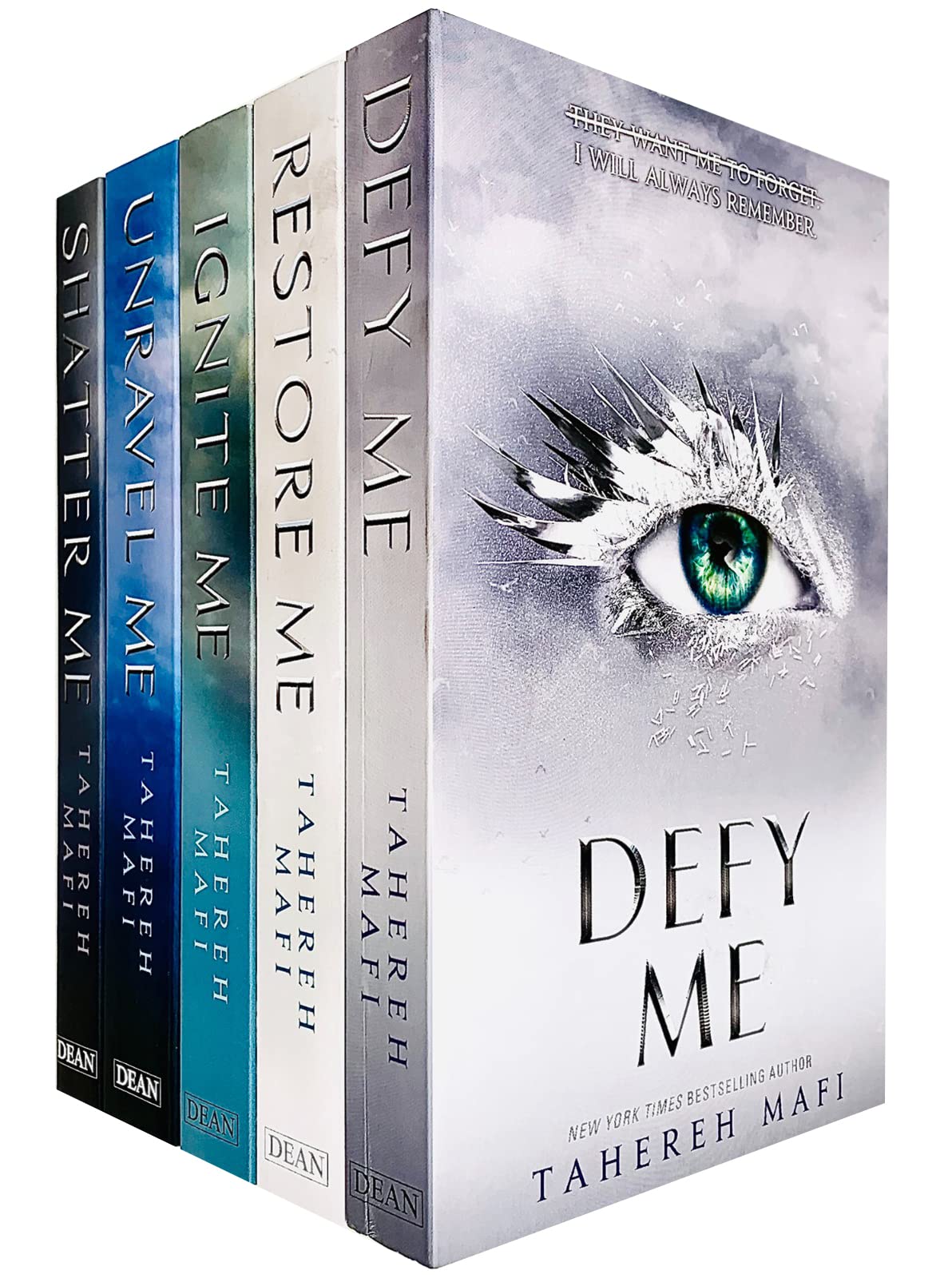 Shatter Me Series Collection 5 Books Set by Tahereh Mafi ( Shatter, Restore, Ignite, Unrave, Defy Me)