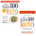Fast 800 Keto and The Fast 800 Keto Recipe Book 2 Books Collection Set by Dr Michael Mosley, Dr Claire Bailey