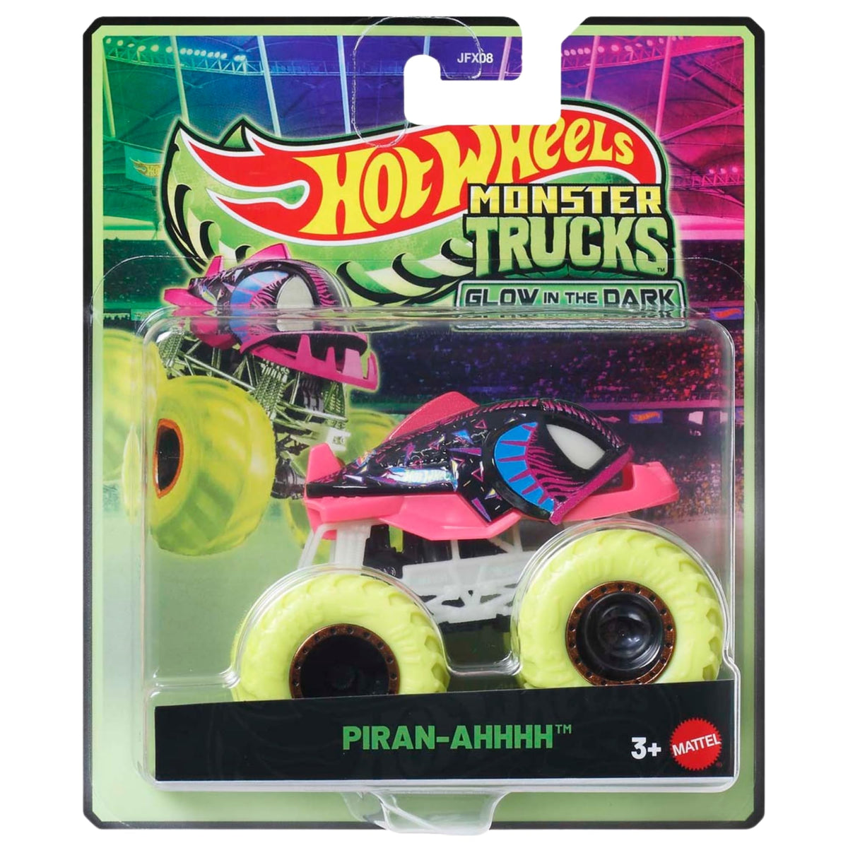 Hot Wheels Monster Trucks - (Glow in the Dark Piran-ahhhh JFX13)