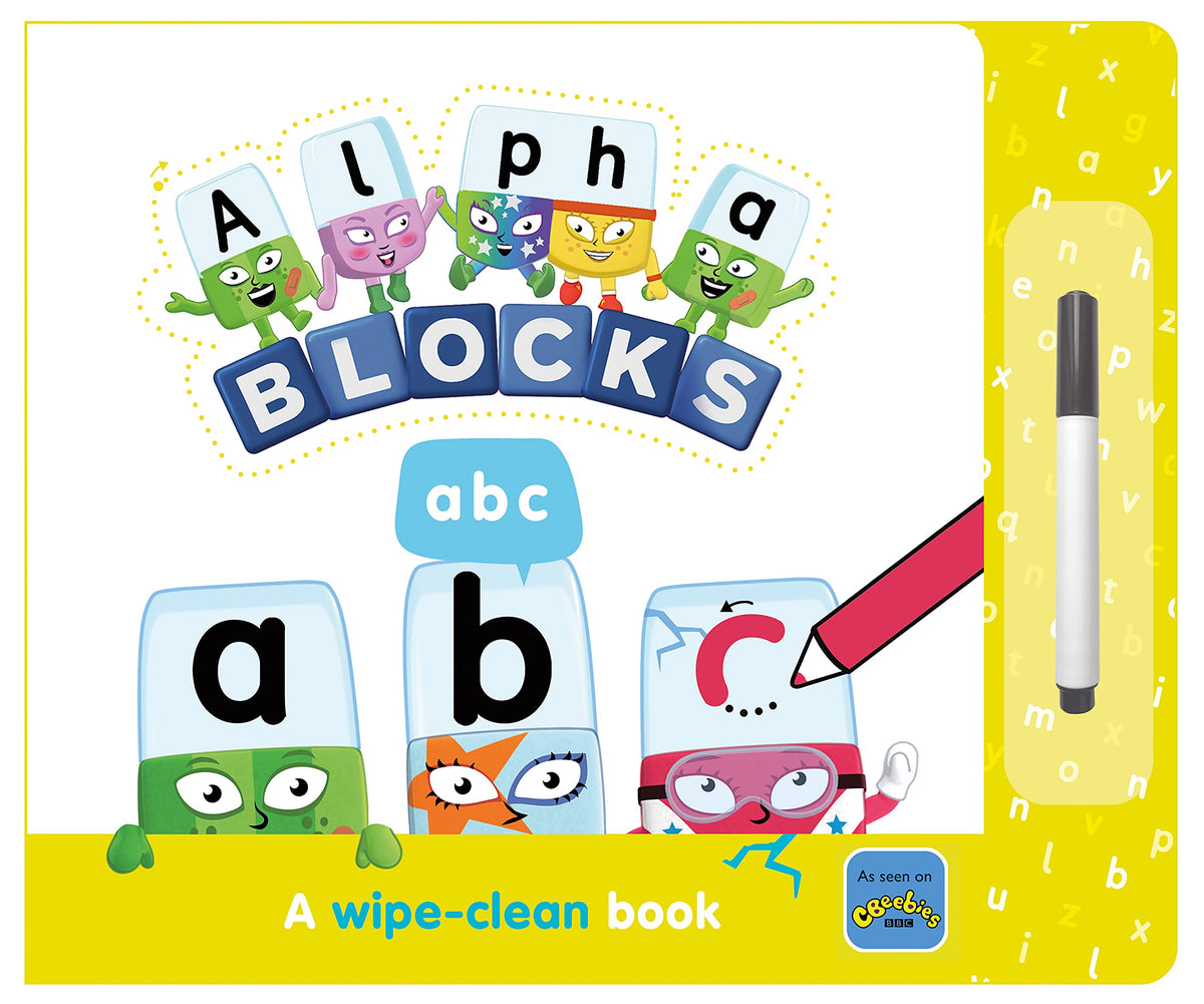 Alphablocks ABC: A Wipe-Clean Book and Pen - Learn to Write the Alphabet for Preschool Ages 3-6 (Alphablocks Wipe Clean Titles)
