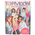 Depesche 13423 TOPModel Stickerworld Book 16 Detailed Backgrounds and 6 Pages of Accessory Stickers, Multi-Colour, Approx. 26 x 21 x 0.5 cm