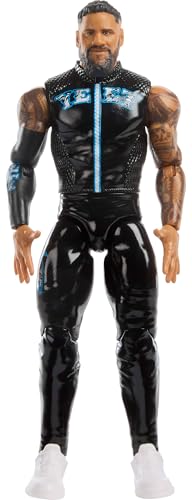 Mattel WWE Jey Uso Action Figure, Main Event Series #157, 6-inch Collectible Superstar with 14 Articulation Points & Life-Like Look, JGD35