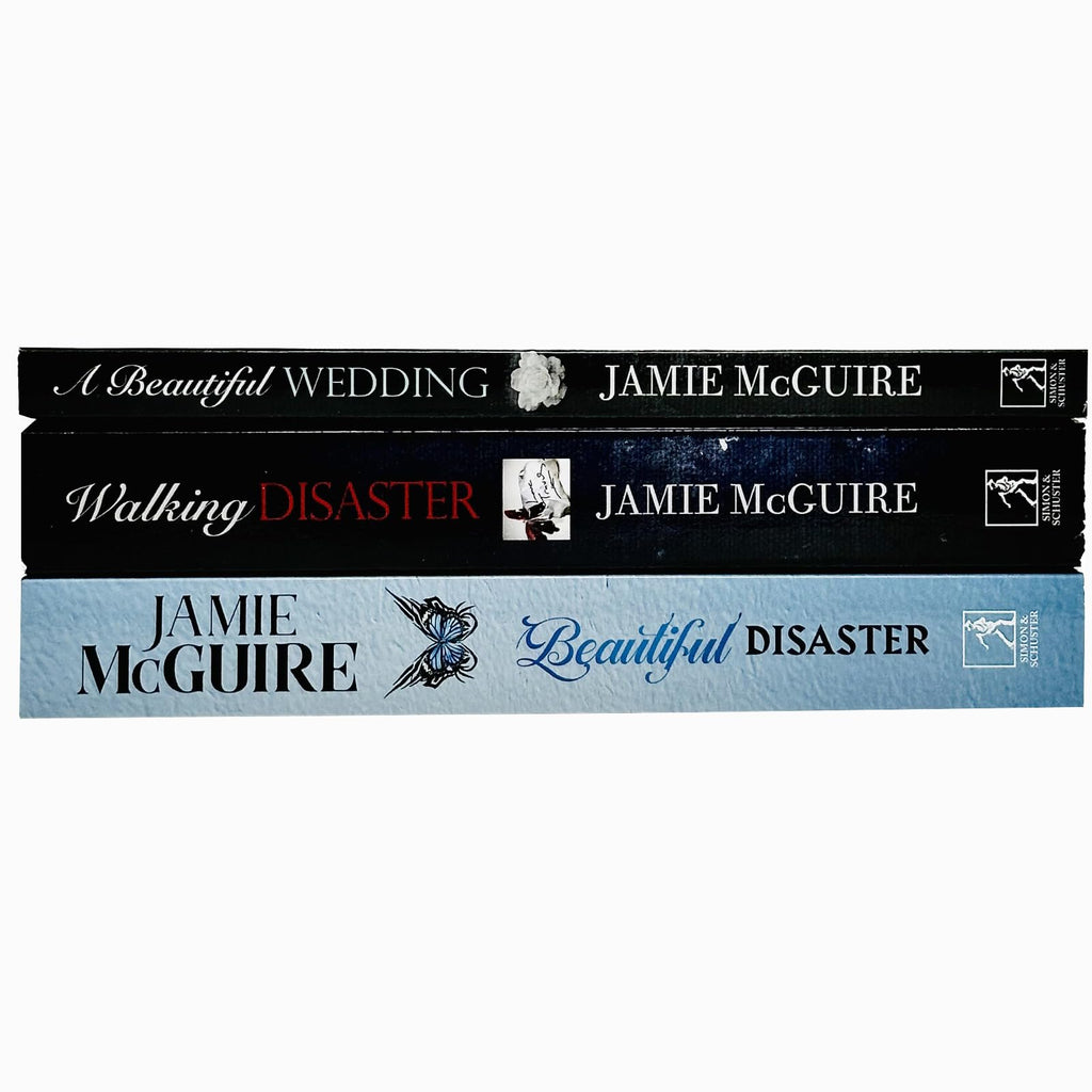 Jamie McGuire Beautiful Series Collection 3 Books Set (Beautiful Disaster, Walking Disaster, A Beautiful Wedding)