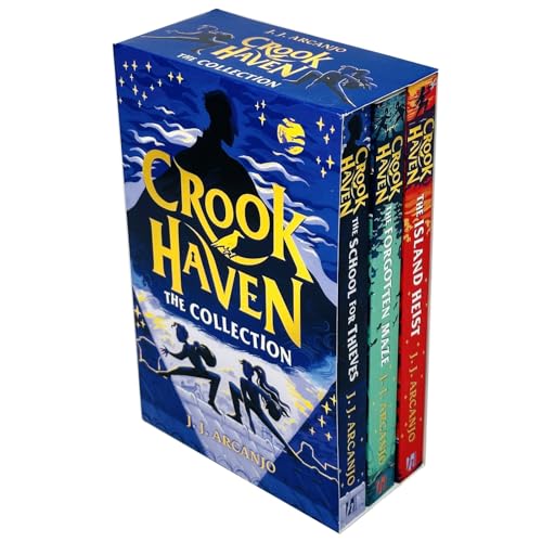 Crookhaven the Collection 3 Books Set By J J Arcanjo(The Island Heist, The School for Thieves & The Forgotten Maze)