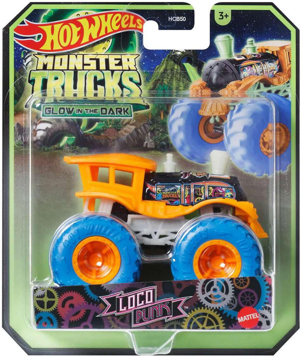 Hot Wheels Monster Trucks - (Glow in the Dark Loco Punk JFX20)