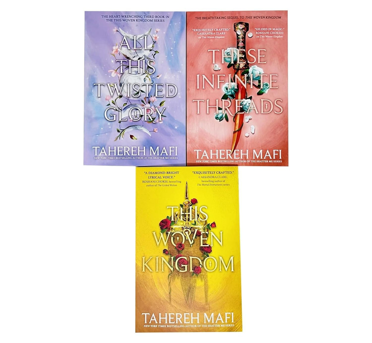 This Woven Kingdom Series by Tahereh Mafi 3 Books Collection Set [This Woven Kingdom, These Infinite Threads, All This Twisted Glory]