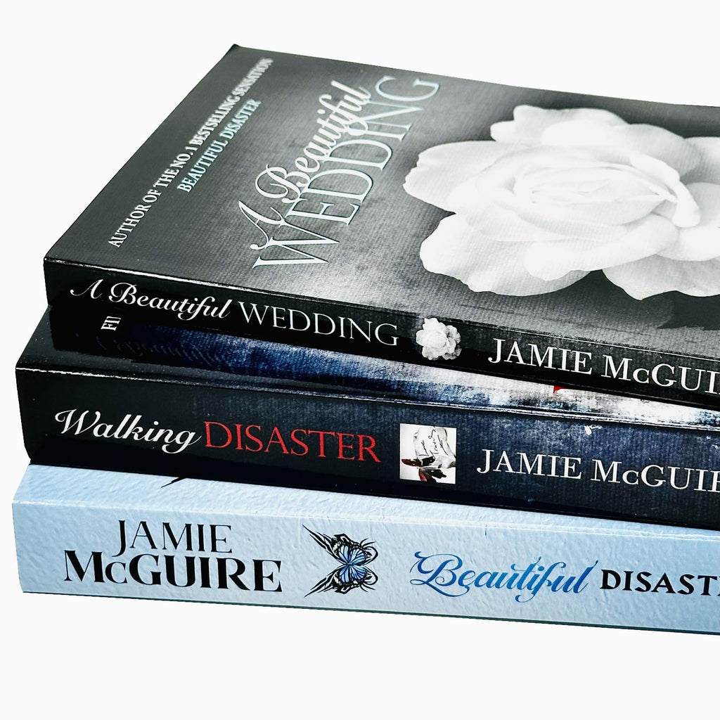 Jamie McGuire Beautiful Series Collection 3 Books Set (Beautiful Disaster, Walking Disaster, A Beautiful Wedding)