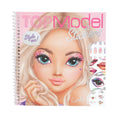 Depesche 13984 TOPModel Face Dress Me Up Sticker Book with 24 Pages Model Portraits for Decorating, Includes 7 Pages Accessory Sticker