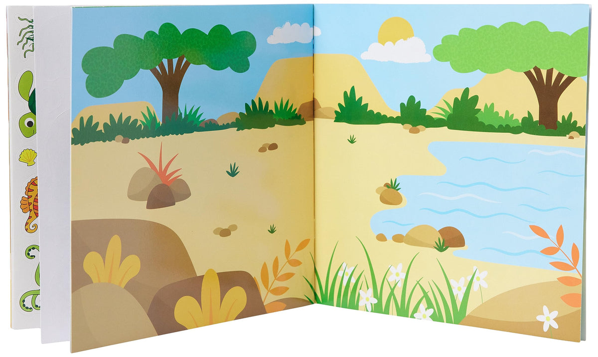 Galt Toys, Reusable Sticker Book - Animals, Sticker Books, Ages 3 Years Plus