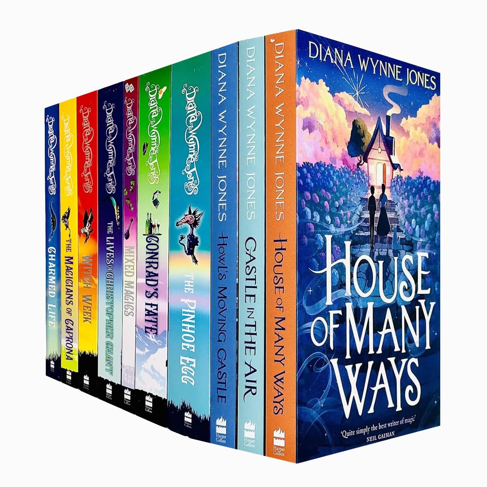 Chrestomanci Series & Howl's Moving Castle Series 10 Books Collection Set By Diana Wynne Jones