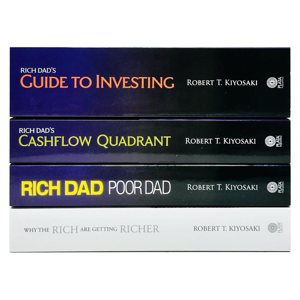Robert T. Kiyosaki 4 Books Collection Set (Rich Dad Poor Dad, Cashflow Quadrant, Guide to Investing, Why the Rich are getting Richer)