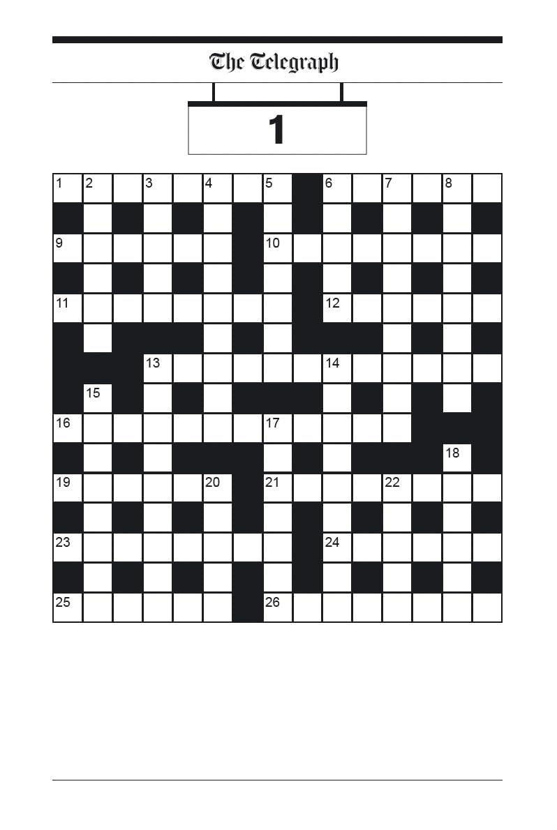 The Telegraph Large Print Cryptic Crosswords 1 (The Telegraph Puzzle Books)