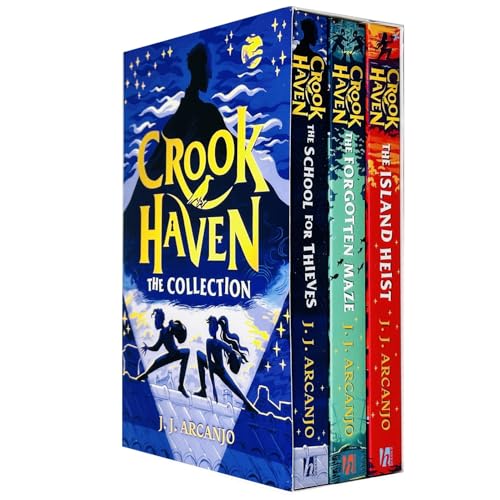 Crookhaven the Collection 3 Books Set By J J Arcanjo(The Island Heist, The School for Thieves & The Forgotten Maze)