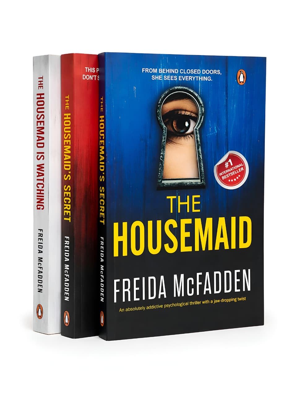 Freida McFadden Collection 5 Books Set (The Housemaid Is Watching, The Teacher, The Inmate, The Perfect Son & One by One)