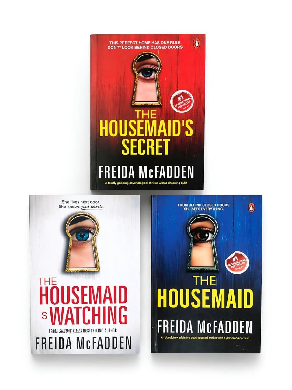Freida McFadden Collection 5 Books Set (The Housemaid Is Watching, The Teacher, The Inmate, The Perfect Son & One by One)