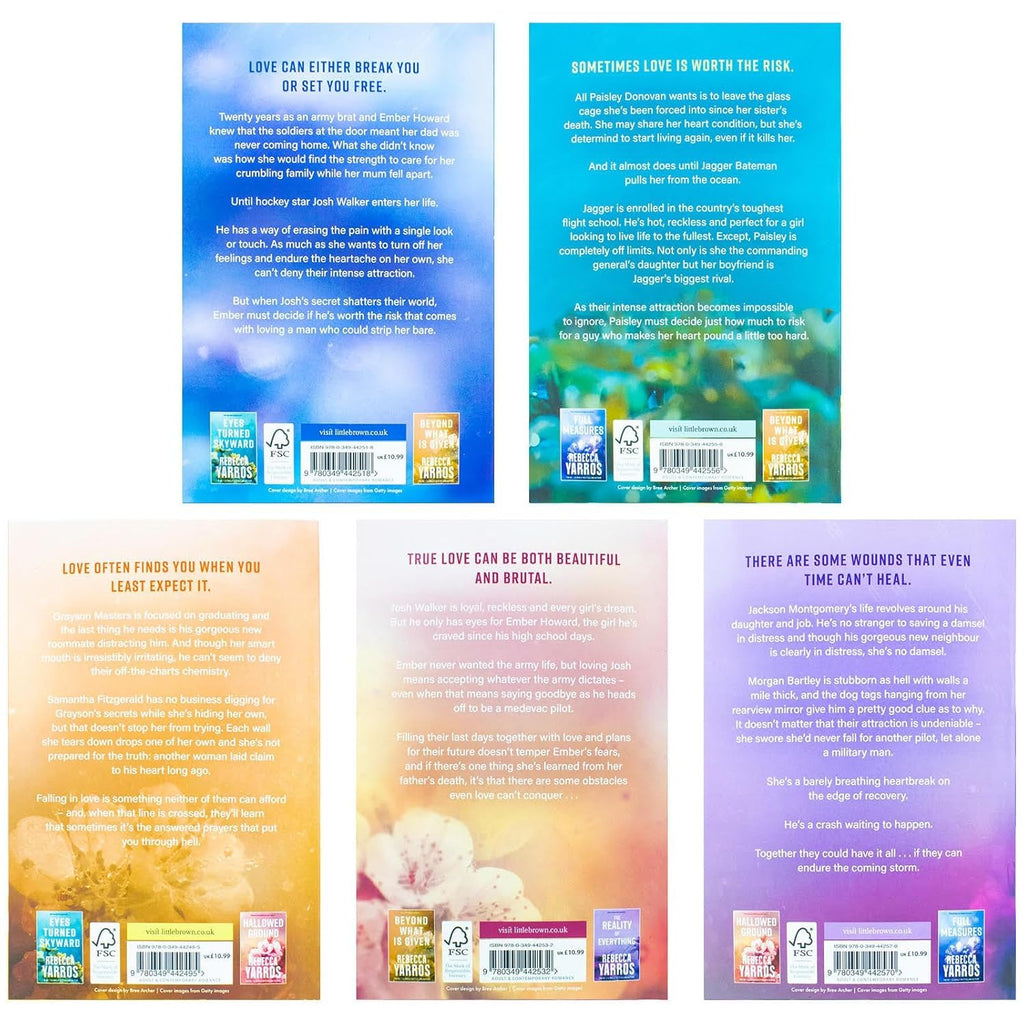 Flight & Glory Series Collection 5 Book Set By Rebecca Yarros(Full Measures, Eyes Turned Skyward, Beyond What is Given, Hallowed Ground, The Last Letter)