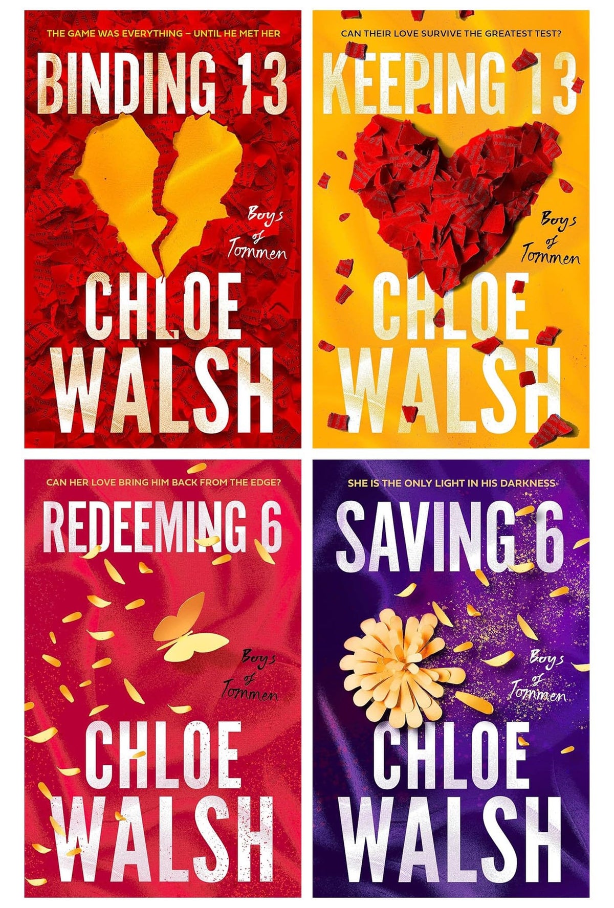 Boys of Tommen Series 4 Books Collection Set (Binding 13, Keeping 13, Saving 6 & Redeeming 6)