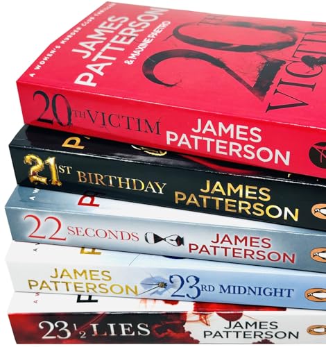 Women's Murder Club Series by James Patterson 5 Books Collection Set (20th Victim, 21st Birthday, 22 Seconds, 23rd Midnight, 23 1/2 Lies)