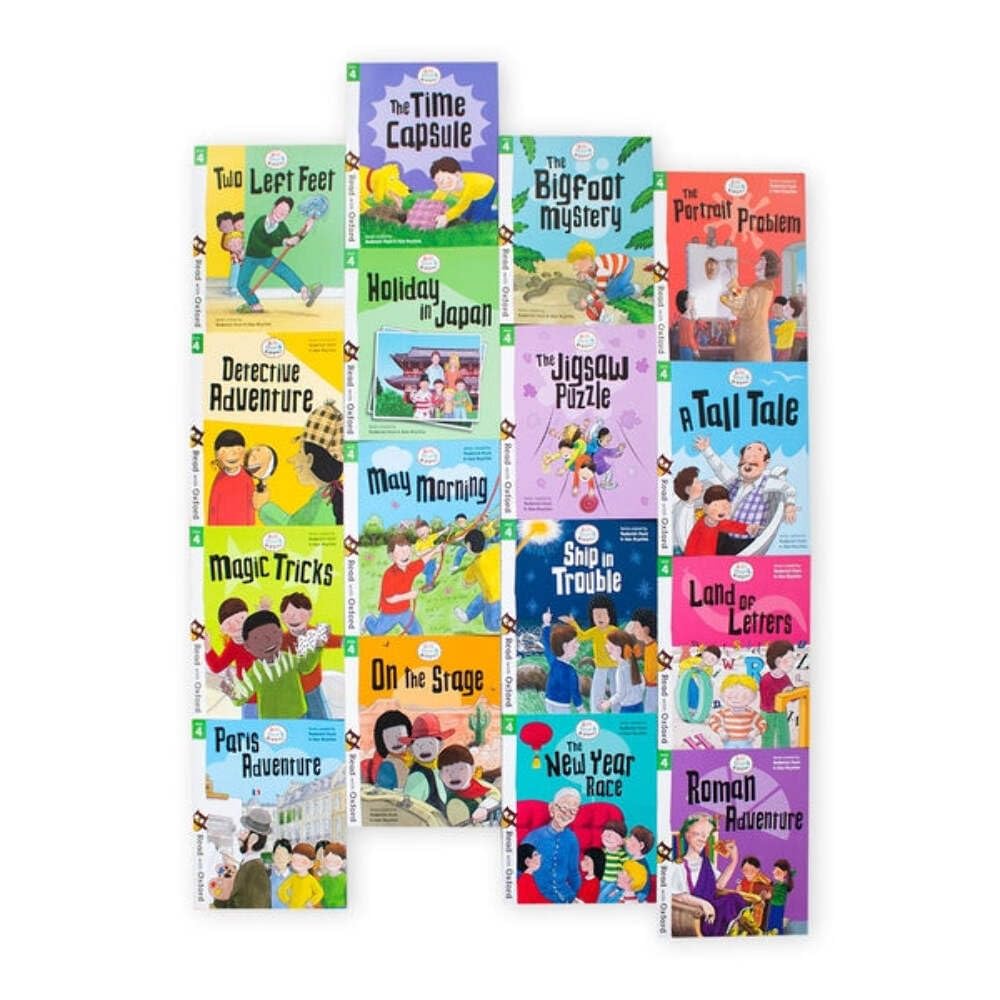 Biff, Chip and Kipper Stage 4 Read with Oxford: 5+: 16 Books Collection Set