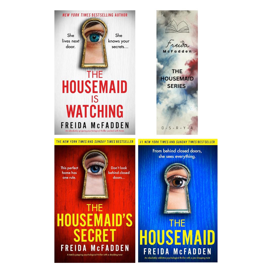 Osrya Bookmark & The Housemaid Series 3 Books Collection (The Housemaid, The Housemaid's Secret & The Housemaid is Watching)