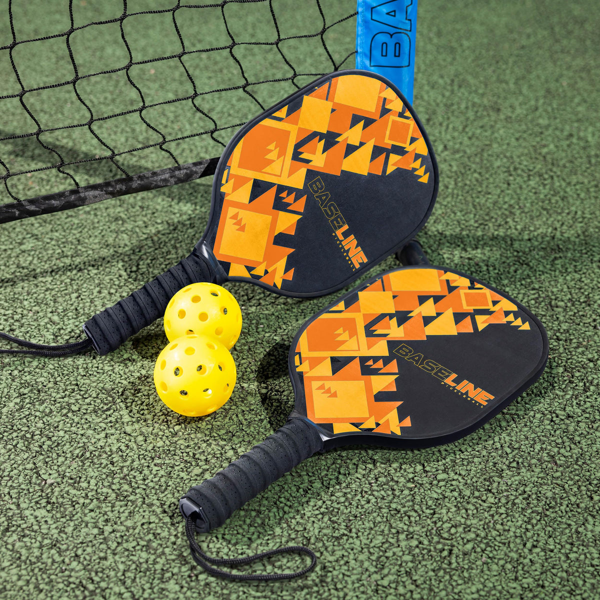 Baseline Pickleball Paddles Set, FSC Wooden Rackets with Accessories, Premium Pickleball Bats and Balls for Indoor and Outdoor Use