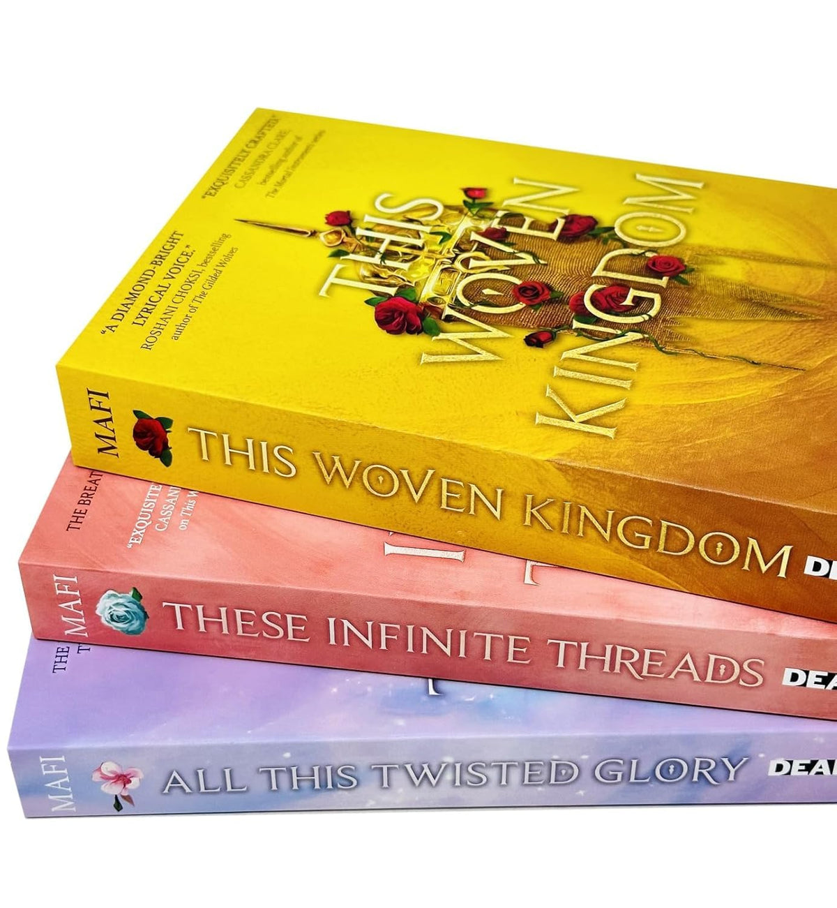This Woven Kingdom Series by Tahereh Mafi 3 Books Collection Set [This Woven Kingdom, These Infinite Threads, All This Twisted Glory]