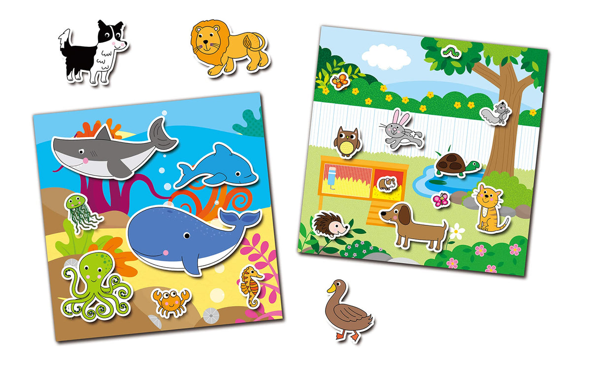 Galt Toys, Reusable Sticker Book - Animals, Sticker Books, Ages 3 Years Plus