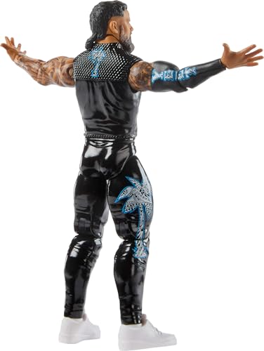 Mattel WWE Jey Uso Action Figure, Main Event Series #157, 6-inch Collectible Superstar with 14 Articulation Points & Life-Like Look, JGD35