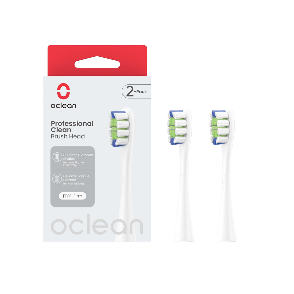 Oclean Toothbrush Professional Clean Brush Head Replacements