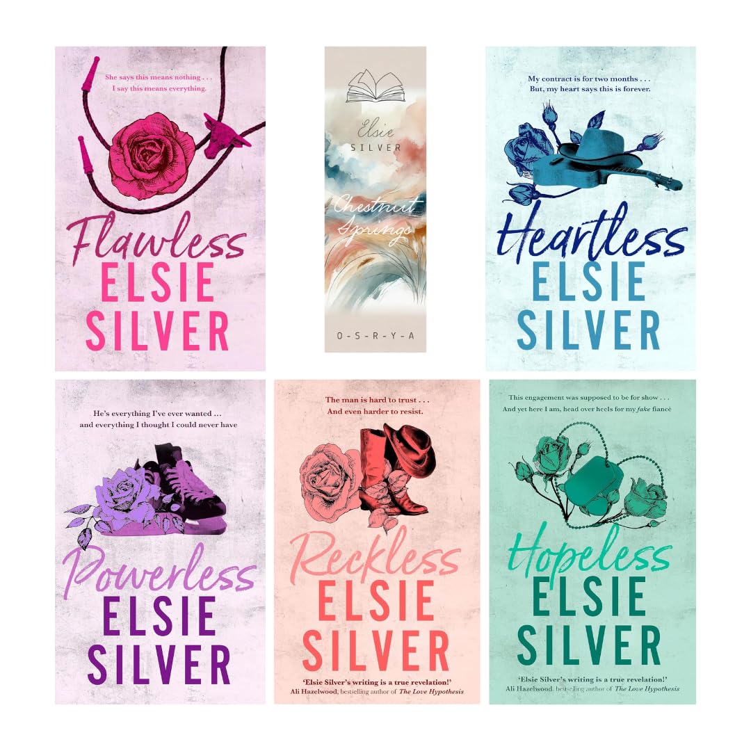 Osrya Bookmark & Chestnut Springs 5 Book Set (Reckless, Powerless, Heartless, Flawless, Hopeless) - Elsie Silver