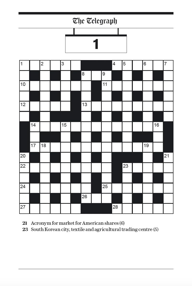 The Telegraph Large Print General Knowledge Crosswords 1 (The Telegraph Puzzle Books)