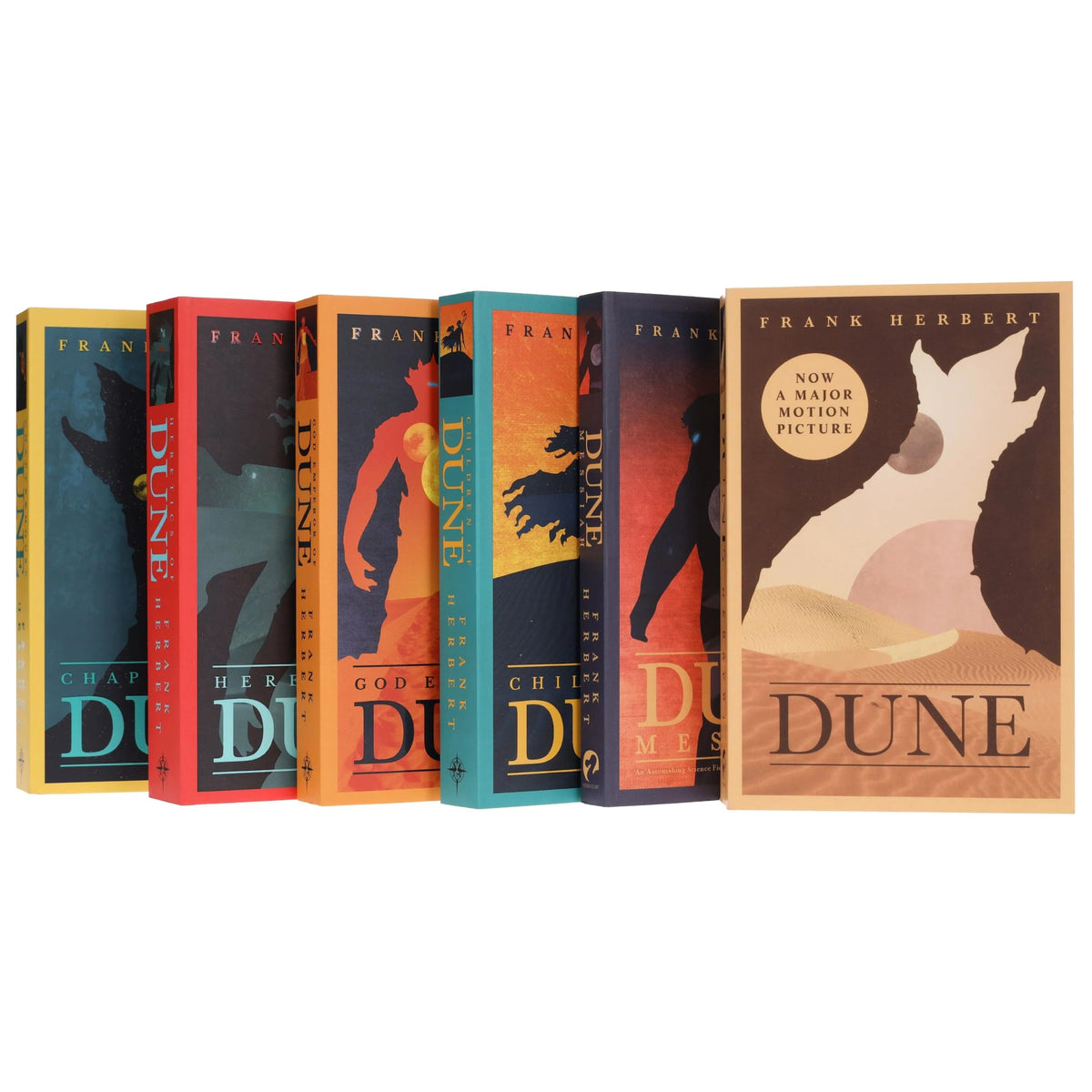 Dune Series 6 Books Collection Set By Frank Herbert (Dune, Dune Messiah,God Emperor Of Dune, Heretics of Dune, Chapter House Dune, Children Of Dune)