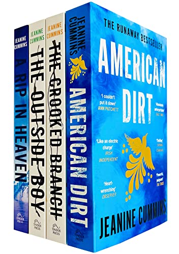 Jeanine Cummins 4 Books Collection Set (American Dirt, The Crooked Branch, The Outside Boy & A Rip in Heaven)