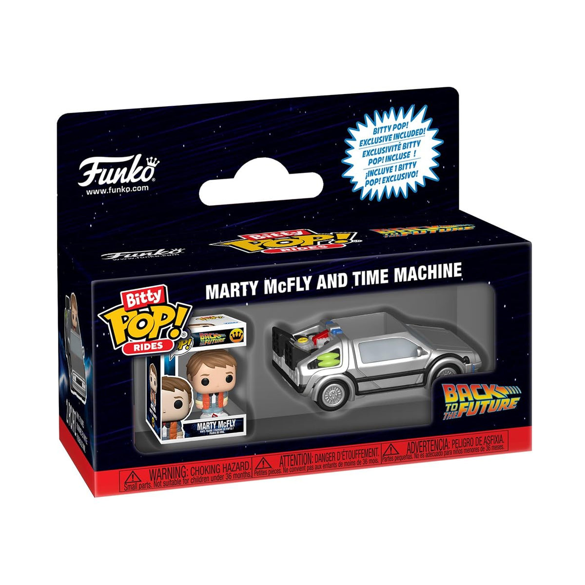 Funko Zurück in die Zukunft Time Machine (Bitty Pop! Ride) Vinyl Figur Unisex Pop! Fan-Merch, Filme