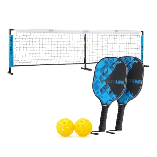 Baseline Pickleball Paddles Set, FSC Wooden Rackets with Accessories, Premium Pickleball Bats and Balls for Indoor and Outdoor Use