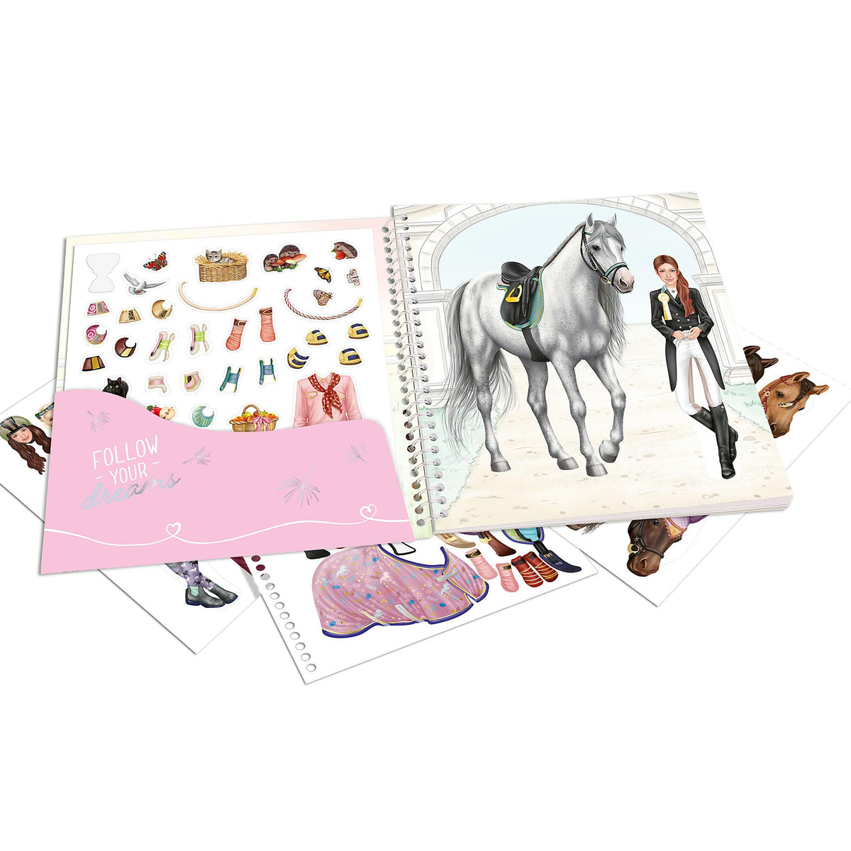 Depesche Miss Melody Dress Me Up Horse And Rider Themed Sticker Book
