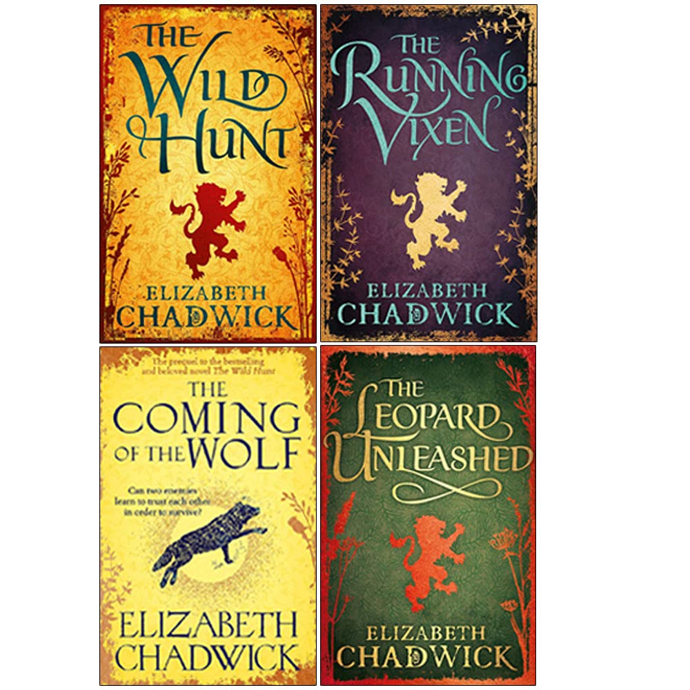 The Wild Hunt Series Books 1 - 4 Collection Set By Elizabeth Chadwick (The Wild Hunt, The Running Vixen, The Coming of the Wolf & The Leopard Unleashed)